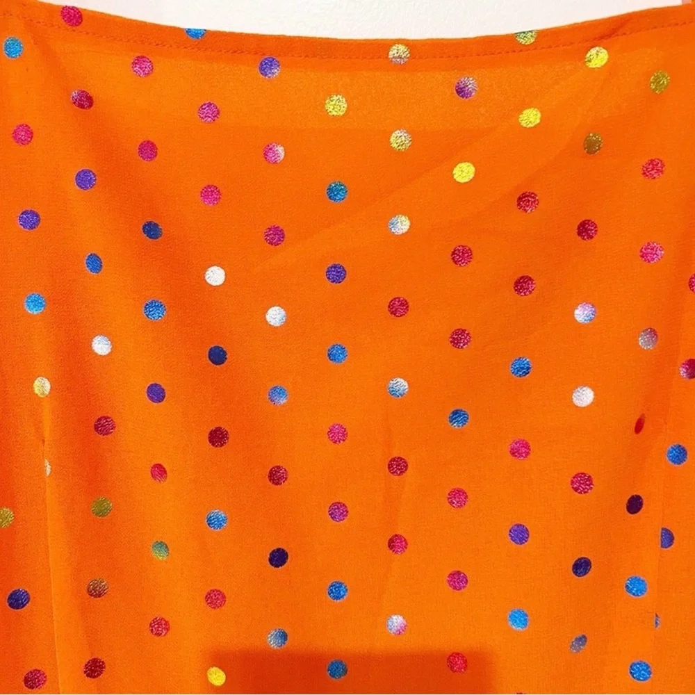 Never Fully Dressed Orange Polka Dot Mini Dress - Picture 4 of 8